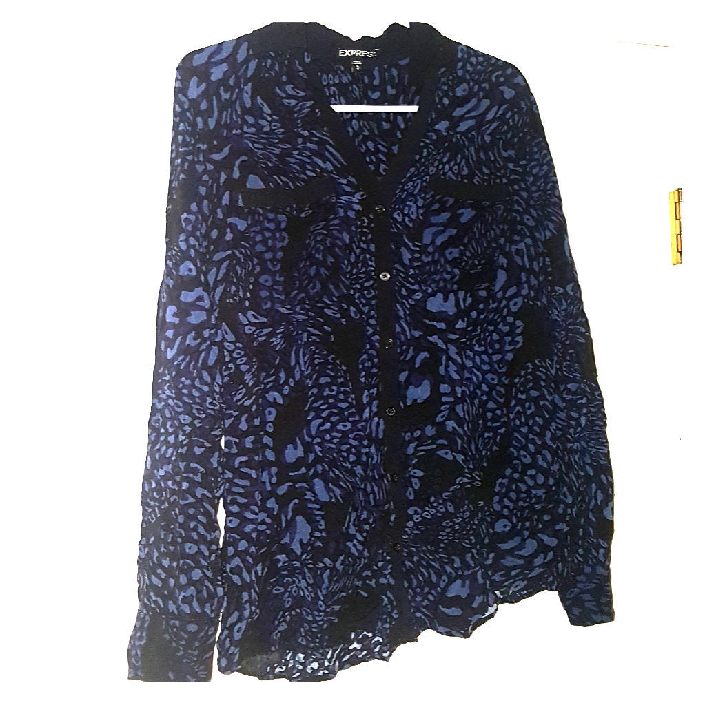 Express Button Down Blouse Size Medium